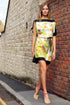 Amanda "Birds of Hyde Park/Ginkgo Leaves" Silk Scarf Tunic
